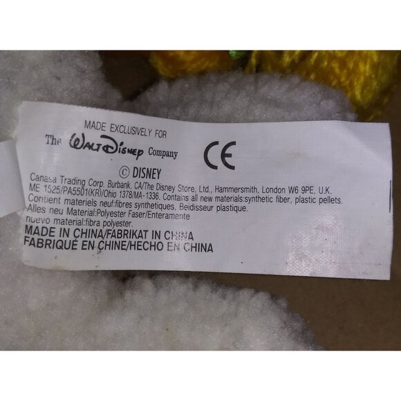 Snowman Pooh Disney Store Stuffed Plush Winnie the Pooh with Broom Bean Bag Toy - Picture 8 of 12